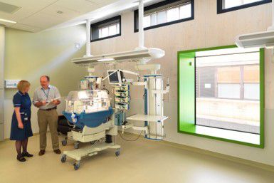 Inside the Dyson Centre for Neonatal Care.